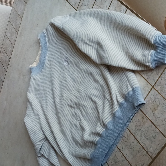 Vintage women's sweatshirt brand- ROW G, sz Large. Light yellow/gray str… - Picture 4 of 15